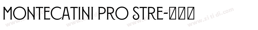 Montecatini Pro Stre字体转换